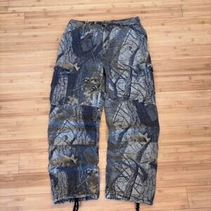 Vintage RealTree Camo Cargo Pants Baggy Hunting Outdoor Streetwear 38